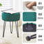 Vanity Accent Stool with Metal legs-1903850506