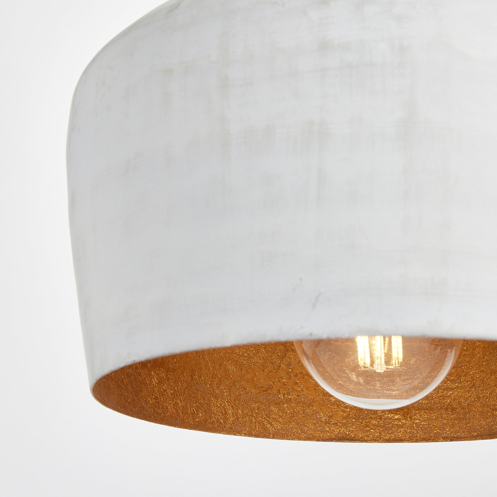 Jazelle 1-Light Pendant, 14" H x 13" W x 13" D, Shaded