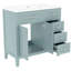 Meuble-lavabo 36 po avec accents - Structure en bois massif et tiroirs-1629656189