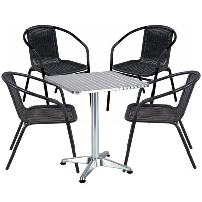 Hub 4 - Person Patio Dining Set with Square Table