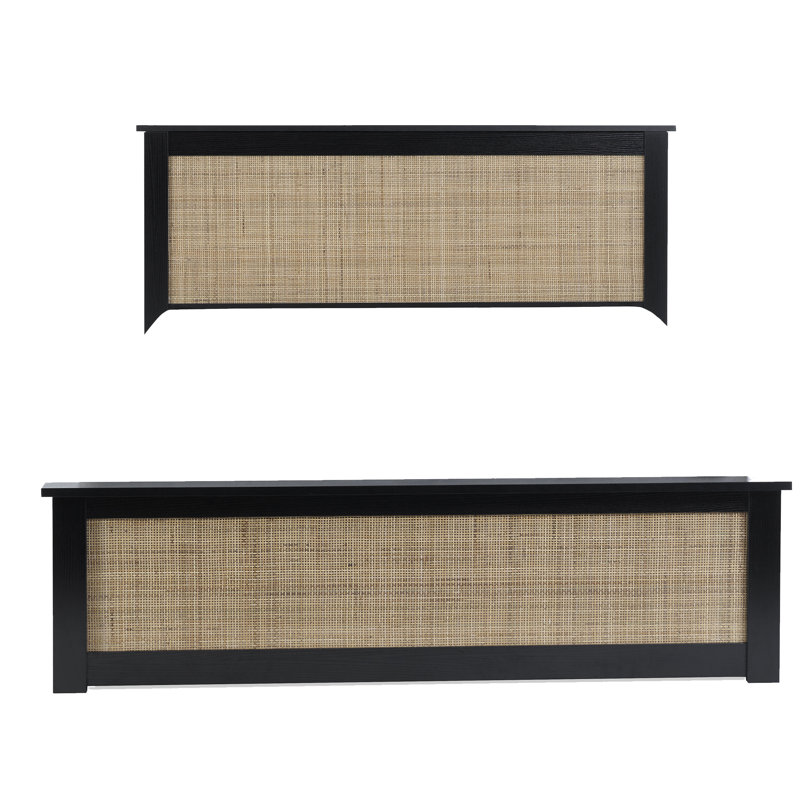 Gennaro Ottoman Bed, UK Double (150.5 x 206 cm), Black