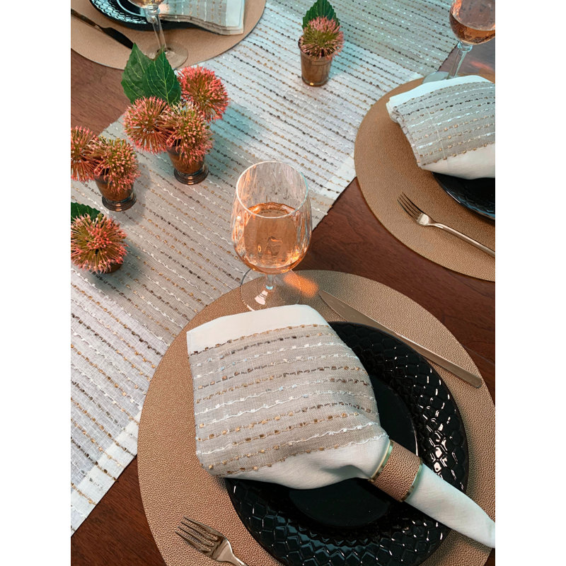 Odyssey 22" Napkin, Rose Gold