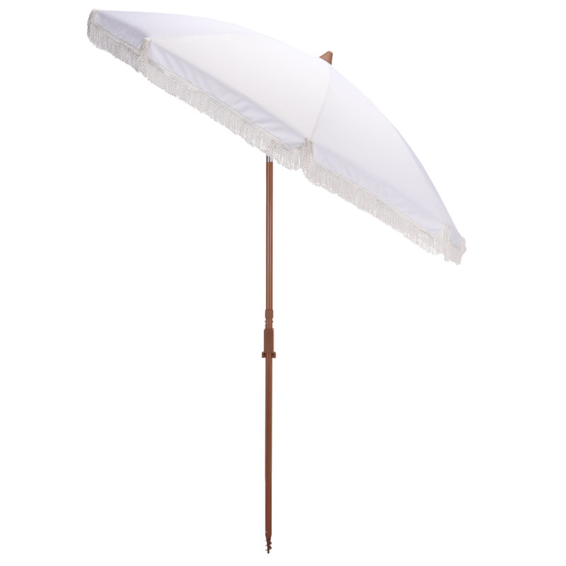 Parasol de plage 73,62 po Tyler, Blanc
