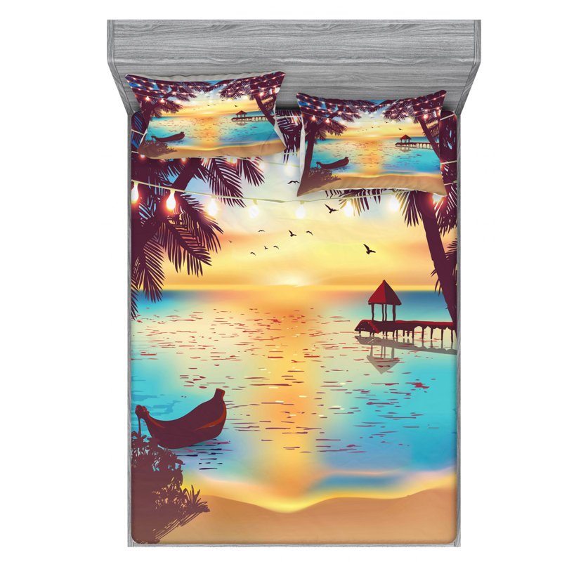 Microfiber Sheet Set, Full Sheet Set with Fitted Sheet