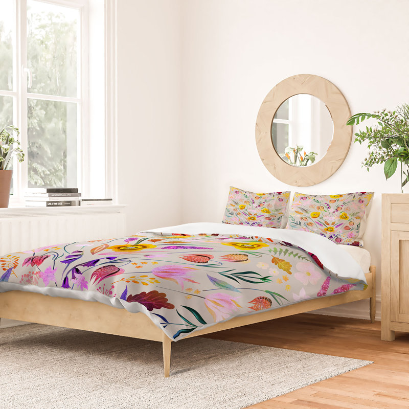Housse de couette en microfibre, Housse de couette grand + 2 taies d'oreiller
