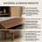 78 Inch Modern Rattan TV Stand For Tvs Up To 85 Inches, Trending Media Console With 2 Drawers & Solid Wood Legs