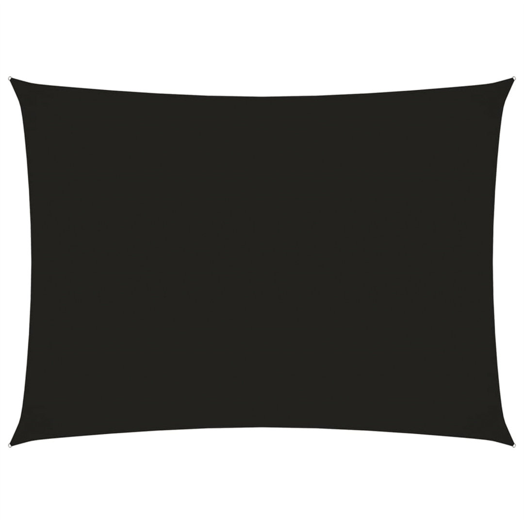 VIDAXL Rectangular Sunshade Sail 4x5 m Black - Image 3