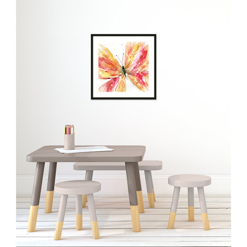«Butterfly Flying II», art encadré, H 22,5 po x l 22,5 po x P 1,18 po, Structure noire