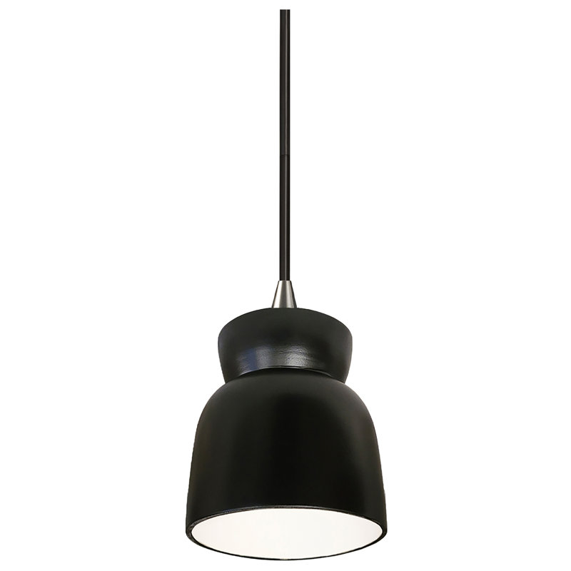 Luminaire suspendu simple en forme de sablier à DEL Sadaris, Travertin Greco, Nickel brossé