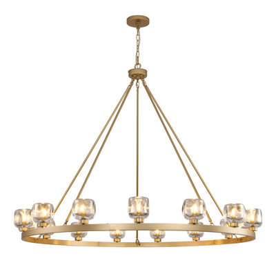 15 - Lustre à roulettes à intensité variable de 59 po pour la salle à manger