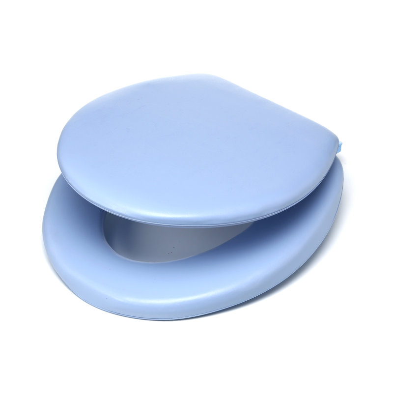 Siège de toilette rond Fantasia, Bleu pâle
