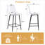 Tabourets de bar modernes de 25,5 po de hauteur comptoir en acrylique transparent avec structure en métal et repose-pieds-720376923-720376927