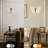 Modern Butterfly Led Wall Sconce With Clear Acrylic Wings And Gold Metal Finish