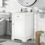 Meuble-lavabo de 20 po avec lavabo, armoire de salle de bain avec porte à fermeture douce, support de rangement et tablette réglable-2127732301