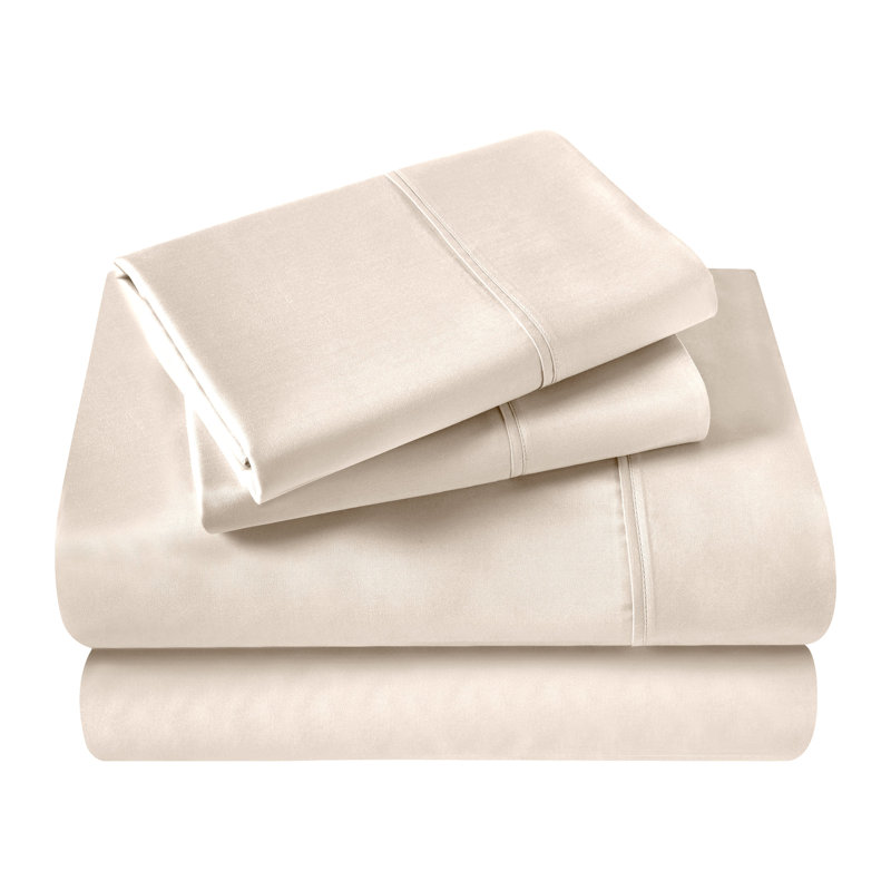 100% Cotton Sheet Set, Queen, Ivory