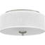 Maywood 3-Light Brushed Nickel Flush Mount Light