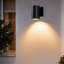Luminaire mural d'extérieur moderne cylindrique E26 noir mat, lumière de porche imperméable, applique extérieure, pour patio, garage, porte