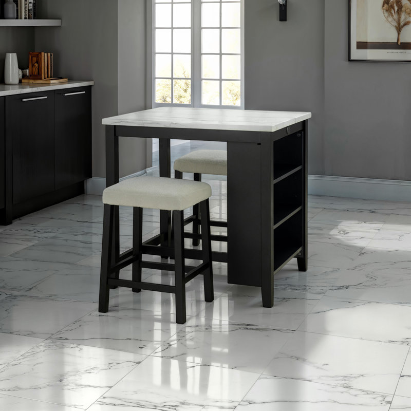 Brann 3-Piece Counter Height Dining Table Set