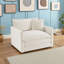 Upholstered Armchair with Toss Pillow-538764425