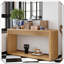 Table d'appoint 60 po 2 tiroirs cannelés 60 po-864673847