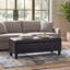 Banc de rangement rembourré en similicuir de 41 po de largeur-132842582-132842583