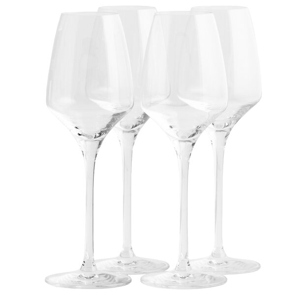 Garnet Twirl Stölzle Lausitz Wine Goblets- Set of 7