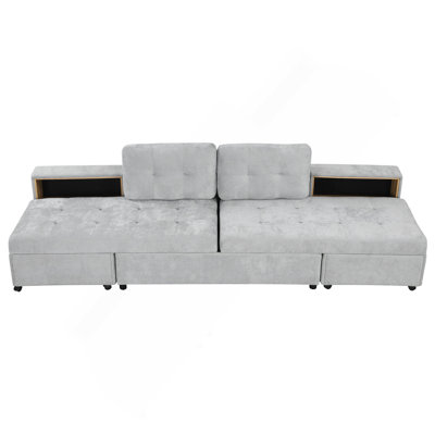 Versatile Modular Sofa Bed With Storage Racks For All Needs