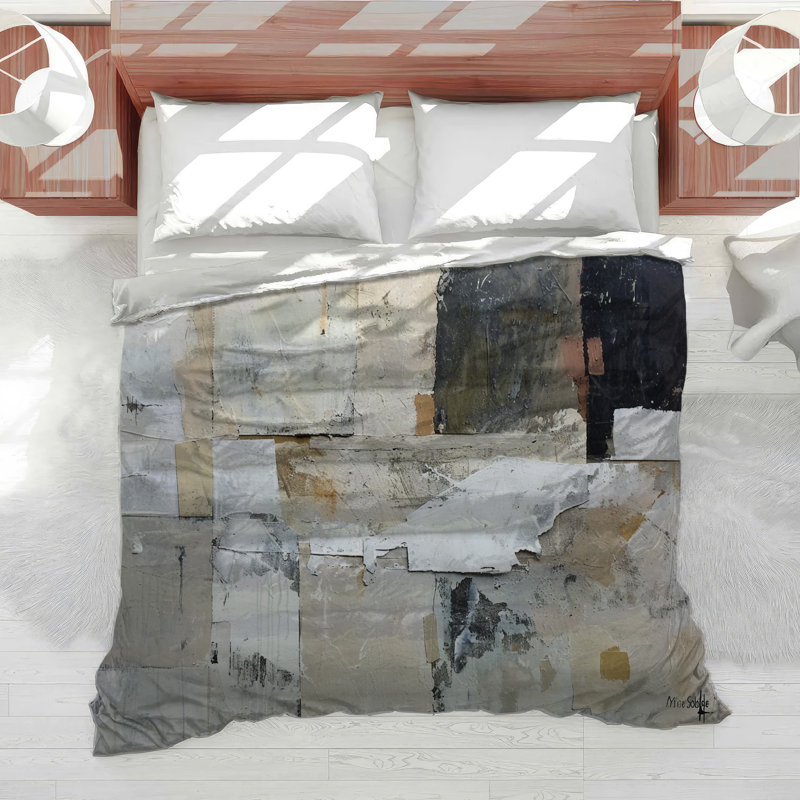 Abstract Graphic Cotton Blend Comforter, Twin Comforter