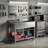 39" Freestanding Utility Sink with Pull-Down Faucet, 304 Stainless Steel Laundry Tub with Towel Bar & Storage Shelf, Deep 23.3-Gallon Basin for Laundry Room, Garage, Workshop, Greenhouse & Pet Care