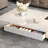 Simple rectangular rock slab floating coffee table-104732910