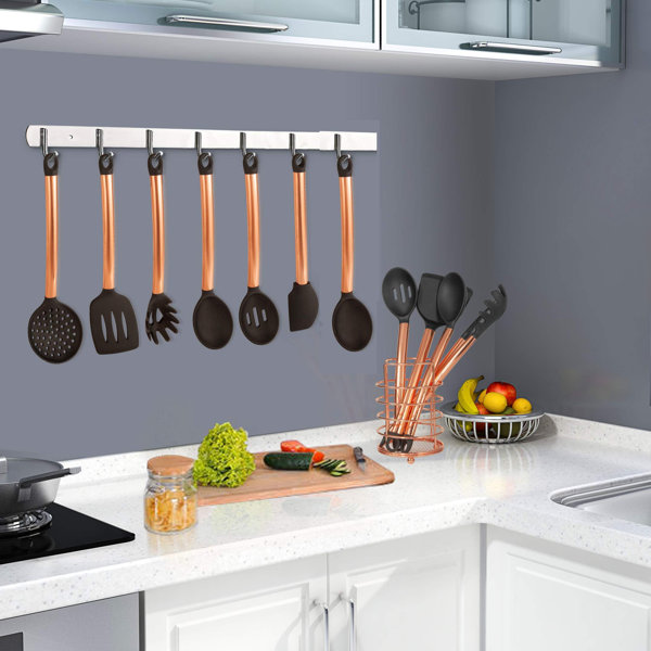 Küchenutensilien Set 5-tlg - Edelstahl Kochlöffel & Pfannenwender