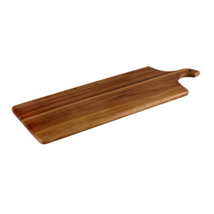 Acacia Wood Round Cutting Board 17.7 Dark Brown - The Good Tree