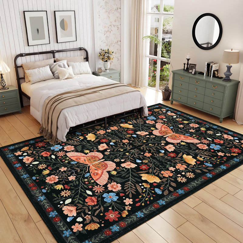Tapis lavable à la machine Farmhouse, Rectangle 4pi x 6 pi