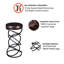 Tabouret de bar 30 po Red Barrel Studio® Traun, gris-1584871264-1584871265