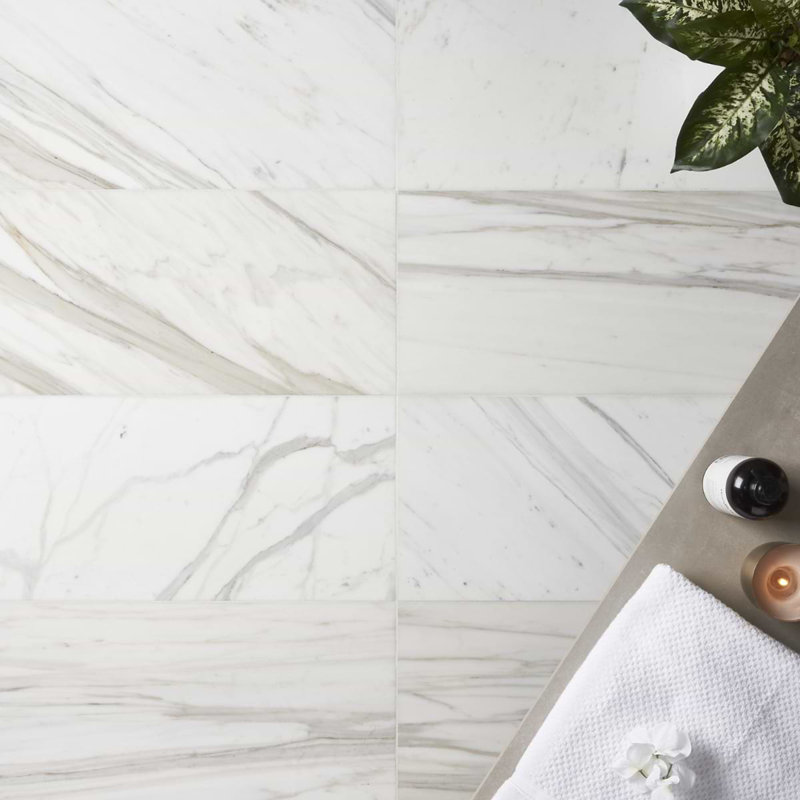 Calacatta Gold 12X24 Honed Marble Tile