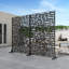 Freestanding Steel Privacy Screen Fence Panels Metal Trellis Outdoor Divider for Patio, Balcony, Backyard, Pool, Indoor Room-1145403160
