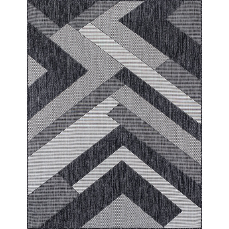 Aleeana Indoor & Outdoor Boho Rug Grey/Ivory, Rectangle 120 x 170cm