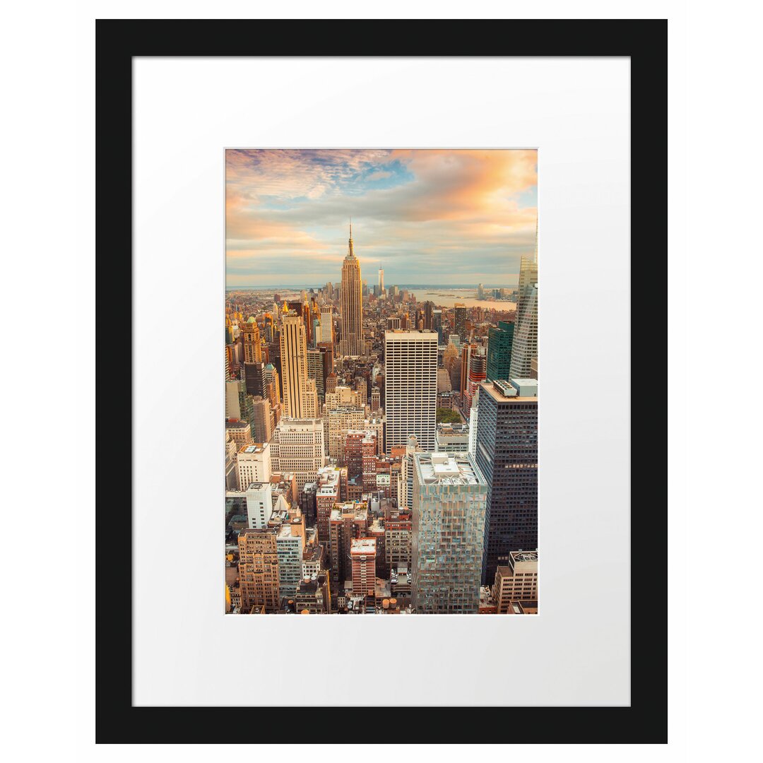 Gerahmtes Poster Skyline von New York