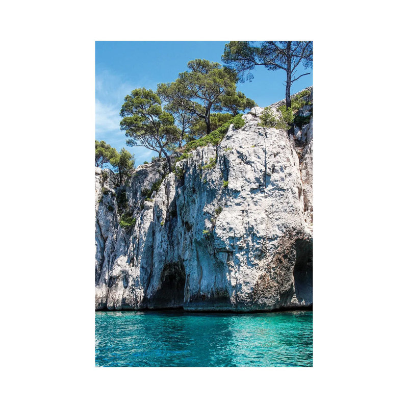 France Provence Cassis Sea Pair II - Wrapped Canvas Print, 20.32 cm H x 30.48 cm W