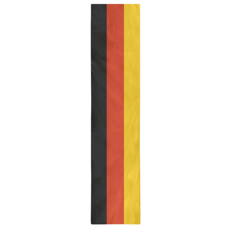 Calgary Table Runner, 72" x 16", Black/Red/Yellow, Cotton Blend