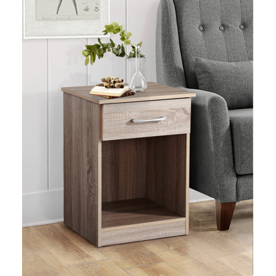 Table de chevet charmante et décontractée en bois de santal