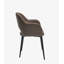 Chaise de salle à manger moderne et simple avec accoudoirs en cuir-1940594952