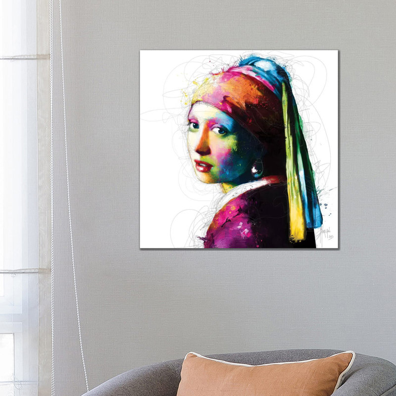 La Jeune Fille À La Perle by Patrice Murciano - Wrapped Canvas Print