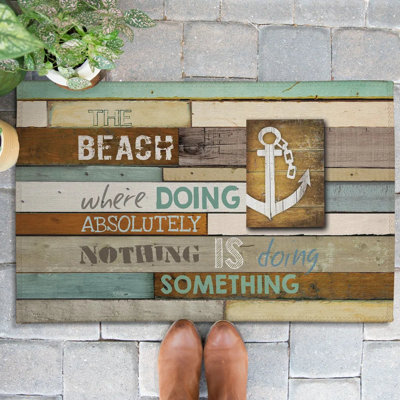Beach Mantra Outdoor Door Mat