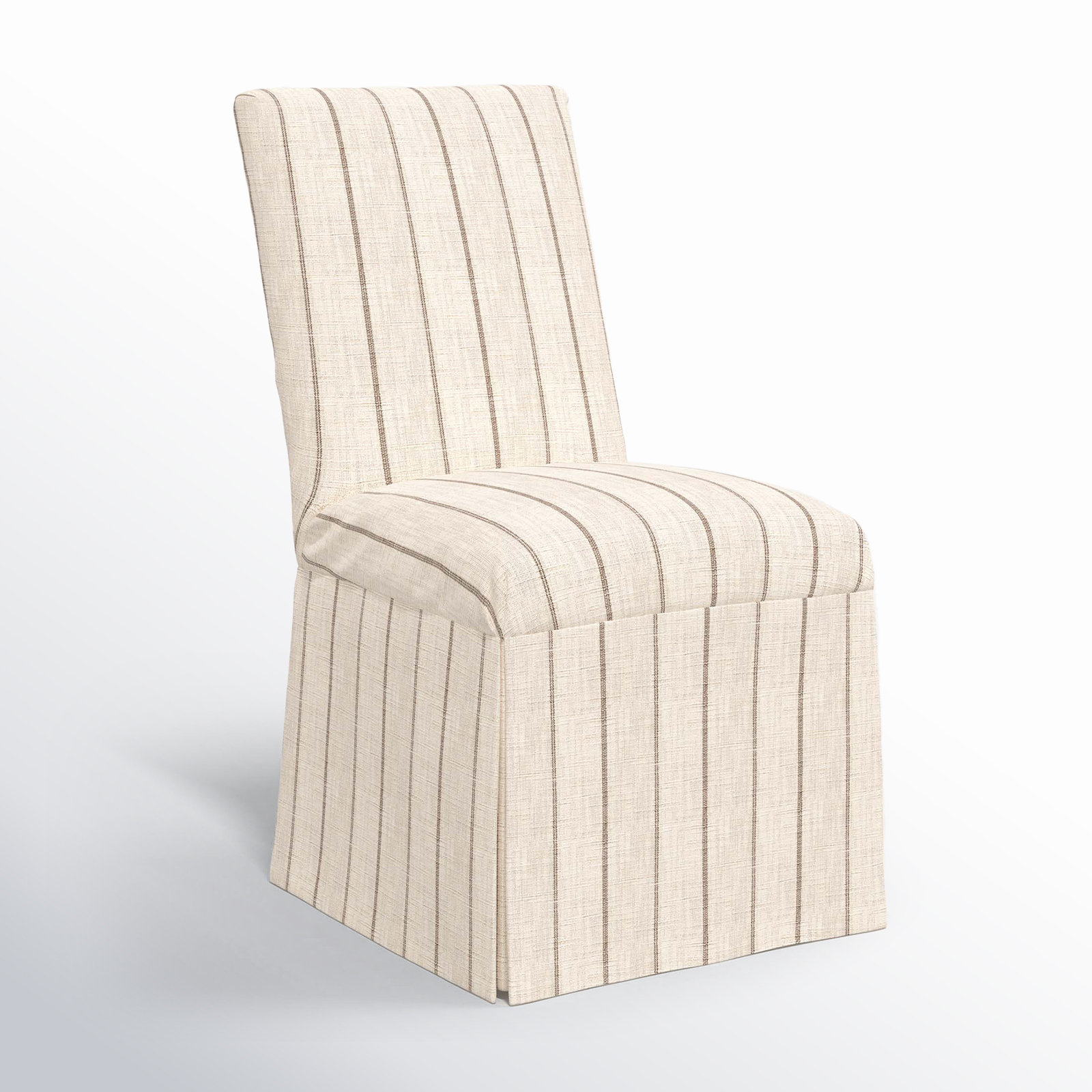 Silvia Parsons Dining Chair, Fritz Charcoal Stripe