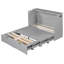 Lit double gris avec tiroir pour un espace enchanteur et confortable-825055686