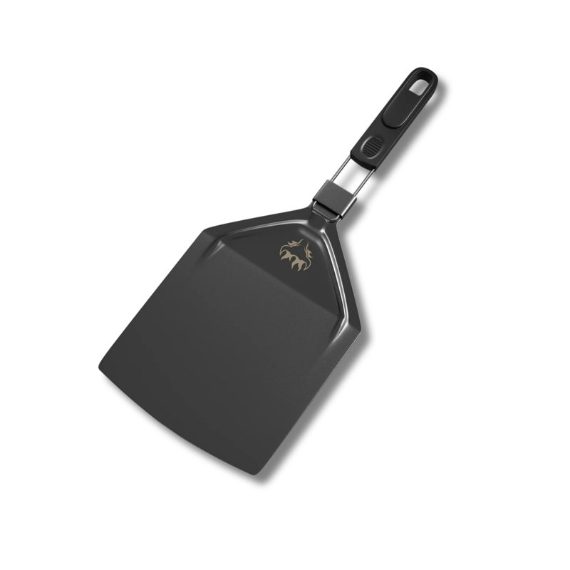 Pelle à pizza en acier inoxydable pour barbecue portatif à infrarouge Schwank - Pelle à pizza à poignée pliante, accessoire de barbecue durable pour faciliter le transfert de pizza et la cuisson à l'extérieur