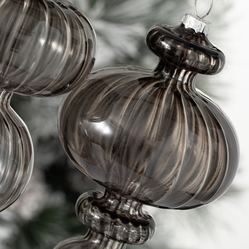 Frosted Reflections Clover Lane Ombre Finial Ornament