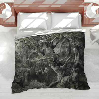 Agate Pattern Nature Cotton Blend Comforter