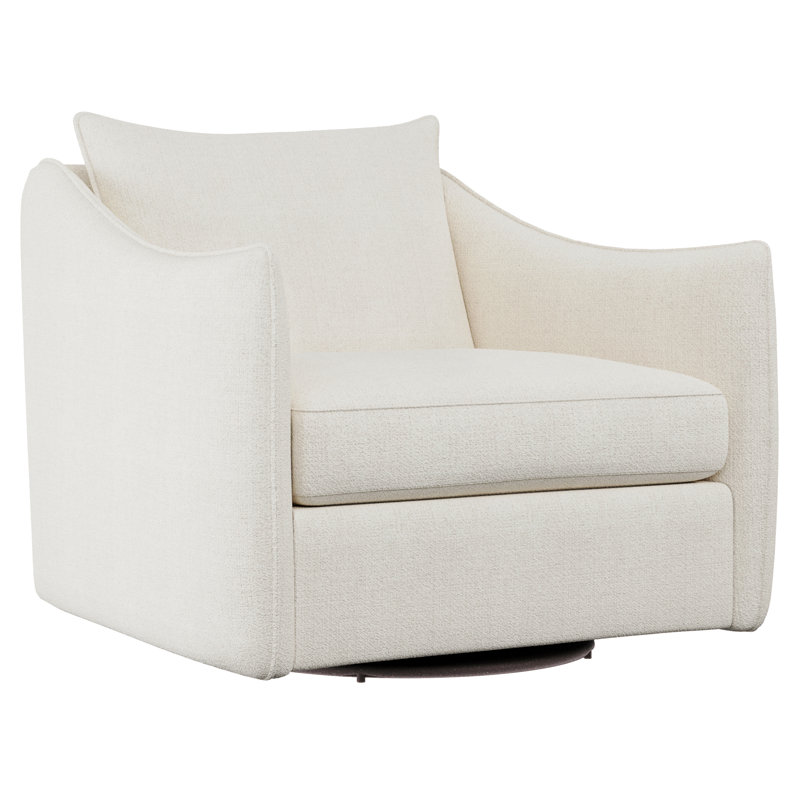 Joli Upholstered Swivel Armchair, Dorado Snow Crypton® Chenille 5558-000